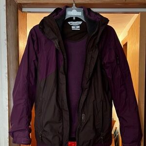 Columbia Two-Tone Purple and Brown Jacket
